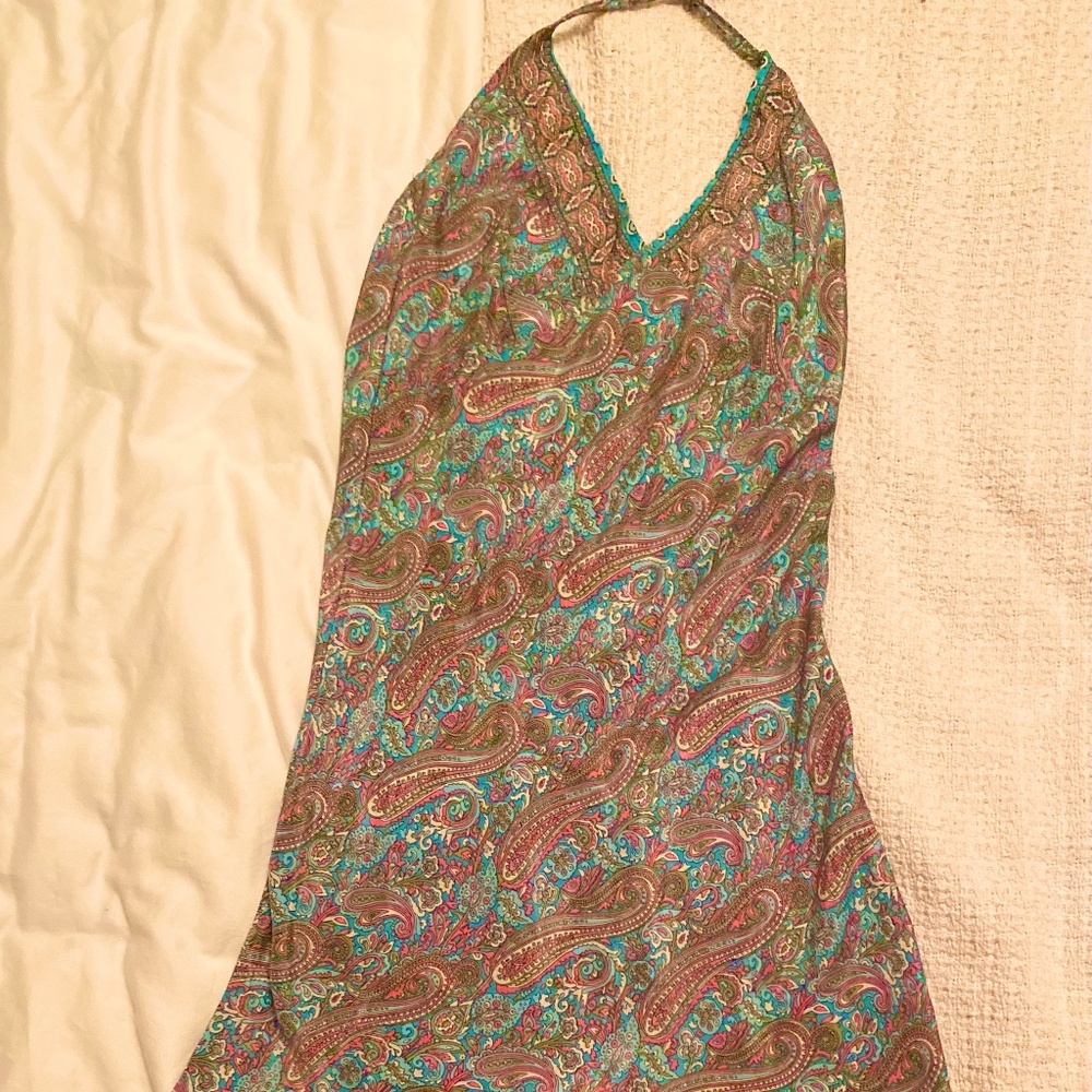 Silk strappy dress